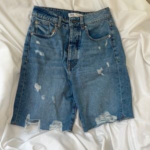 Zara denim shorts